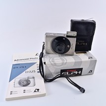 Canon IX240 Elph APS Film Point &amp; Shoot Camera w/ Box, Case &amp; Manual- Te... - £6.14 GBP