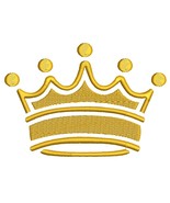 Crown machine embroidery design - $70.23 MXN