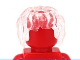 Minifigure Clear Medium Hair For US Seller - $3.80