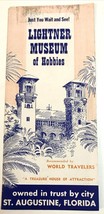 1950s Lightner Museum of Hobbies St Augustine FL Advertising Travel Brochure - £9.78 GBP