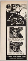 1947 Print Ad Lyman Gun Sights Deer in Woods Middlefield,Connecticut - £8.67 GBP