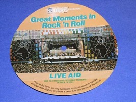 Live Aid Vintage Cardboard Phonograph Record 1986 - $24.99