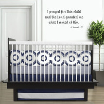 I Prayed For This Child Bible Verse Vinyl Nursery Wall Decal - £9.26 GBP+