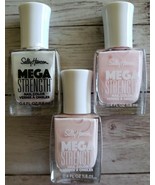 Three (3) Bottles (006/012/022) of Sally Hansen Mega Strength Nail Polis... - $14.96