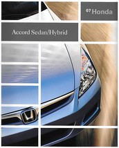 2007 Honda ACCORD SEDAN sales brochure catalog 07 US EX V6 HYBRID - £4.78 GBP