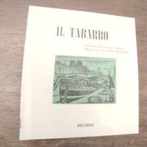 Libretto D&#39;opera Ricordi Il Tabarro Giacomo Puccini - £10.25 GBP