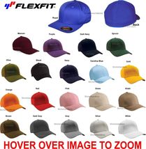 Flexfit Baseball Hat 6277 Structured Twill FITTED Sport Cap Wooly Size S... - £3.88 GBP+
