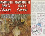 Mammoth Onyx Cave Brochure with Maps Horse Cave Kentucky 1950&#39;s - $13.86
