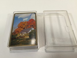 Vintage Whitman Scenic Playing Card Set in Plastic Box Complete - £7.98 GBP