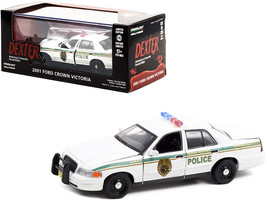 2001 Ford Crown Victoria Police Interceptor White &quot;Miami Metro Police Department - £28.63 GBP