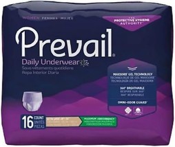 Prevail Maximum Absorbency Incontinence Underwear for Women, X-Large 16C... - $19.28