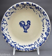 Tienshan Pottery Animals Pattern  Rooster Salad Plate 7.625&quot; Wide Spongeware - £6.21 GBP
