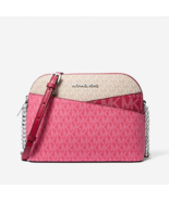 New Michael Kors Jet Set Travel Medium Dome Crossbody Dark Raspberry / D... - $117.42 CAD