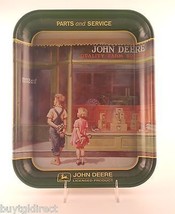 John Deere Collectible Metal Advertising Tray A Friend in Need Painting Sign Art - $19.34