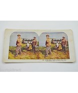 Stereoview By T W Ingersoll 450 A Big Day&#39;s Luck At Black Dog Lake Antiq... - $14.50