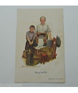 Vintage Paper Greeting Postcard Doing His Bit Successful Farming Pub Co.... - $14.50