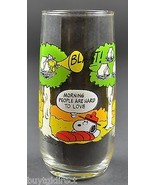 McDonalds Camp Snoopy Collection Juice Glass Morning People Are Hard To ... - £10.06 GBP