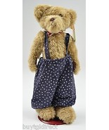 Goffa Brown Plush Teddy Bear Red Bow Tie Collectible Stuffed Animal - £13.64 GBP