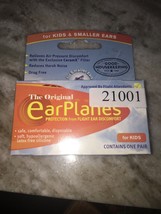 Earplanes for Airplane Flight Ear Pain /  Discomfort - Kid&#39;s Size, 1 pair - £10.86 GBP