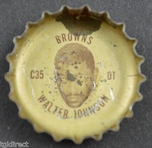 Vintage Coca Cola NFL Bottle Cap Cleveland Browns Walter Johnson Coke Fo... - £3.98 GBP