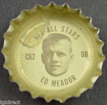 Coca Cola NFL All Stars Coke King Size Bottle Cap Los Angeles Rams Ed Meador - $6.89