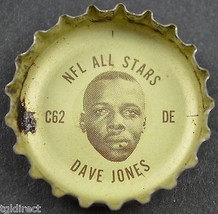 Vintage Coca Cola NFL Bottle Cap Los Angeles Rams Dave Jones Coke King Size Soda - $6.89