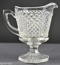 Vintage Westmoreland Glass English Hobnail Footed Creamer 4.25&quot; Cream Pitcher - £10.22 GBP