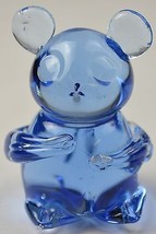 Blue Art Glass Mouse Figurine Paperweight 3.25&quot; Tall Collectible Collectable - £9.90 GBP