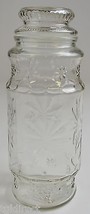 Vintage Anchor Hocking Glass Planters Peanuts Lidded Jar 1980 9.75&quot; Collectible - £13.10 GBP