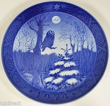 Royal Copenhagen Porcelain Christmas Collector Plate Winter Twilight 1974 decor - £15.21 GBP