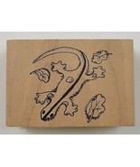 Wood Mounted Rubber Stamp Salamander Collectible Scrapbook envelope Arts... - £6.14 GBP