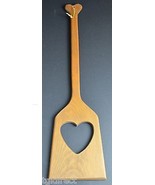 Wooden Heart Design Wall Paddle With Heart Shape Handle 30&quot; Tall Home Decor - £10.06 GBP