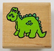 Wood Mounted Rubber Stamp By Stamp Affair Dinosaur Envelope Scrapbook Cr... - £5.50 GBP