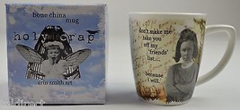 Holy Crap Funny Mug Friends List By Erin Smith Collectible Giftware 14 oz Cup N - £8.45 GBP