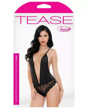 BODYSUIT TEDDY TEASE SHEILA PLUNGING NECKLINE LACE HALTER BACK SIZE SMAL... - $337.58 MXN