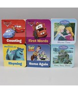 Lot of 6 Disney Miniature Board Book (Cars, Monsters Inc, Frozen) Learn ... - £10.27 GBP