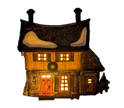 Dept 56 New England Village Sleepy Hollow Ichabod Crane&#39;s Cottage Lighted 1990 - £11.82 GBP