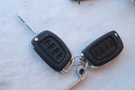 15-17 Sonata Ignition Switch & Driver Door Trunk Glove Lock Cylinder W/ 2 Keys image 3