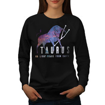 Wellcoda Taurus Zodiac Sign Womens Sweatshirt, Horoscope Casual Pullover Jumper - £23.18 GBP+