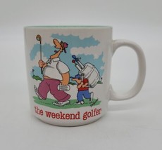 Vintage the weekend golfer Coffee Cup Mug Funny Beer Keg Drinking Dad Gi... - $10.39