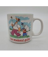 Vintage the weekend golfer Coffee Cup Mug Funny Beer Keg Drinking Dad Gi... - £8.15 GBP