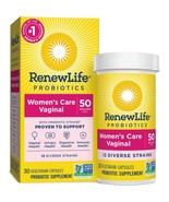 Renew Life Women&#39;s Probiotic Capsules, 50 Billion CFU Guaranteed, Suppor... - $38.60