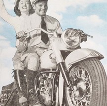 1948 Harley Davidson Motorcycle Advertisement Automobilia Vintage Bikes ... - $570.90 MXN