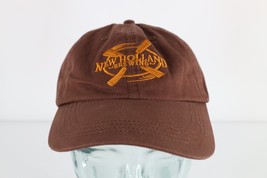 Vintage Faded Spell Out New Holland Brewing Beer Strapback Hat Cap Brown... - $24.70