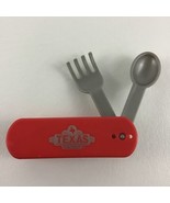 Texas Roadhouse Restaurant Pocket Utensils Fold Out Fork Spoon Fold Away... - $15.11