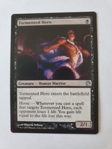 MTG Magic The Gathering Card Tormented Hero Creature Human Warrior Black... - $7.68