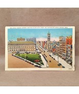 Vintage 1940 Boston Massachusetts Copley Square Boylston Street Postcard - $6.95