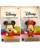 Disney Figurine 2&quot; Mickey &amp; Minnie Mouse Greenbrier International Inc PV... - £5.65 GBP