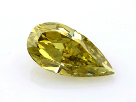 Chameleon  Diamond 1.46ct Natural Loose Fancy Green Yellow Color Pear GIA SI1  - £7,725.78 GBP