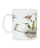 Hummingbird Jumbo Mug Coffee Tea Ceramic 16 oz Wrap Around Design 4&quot;  Fe... - £11.82 GBP